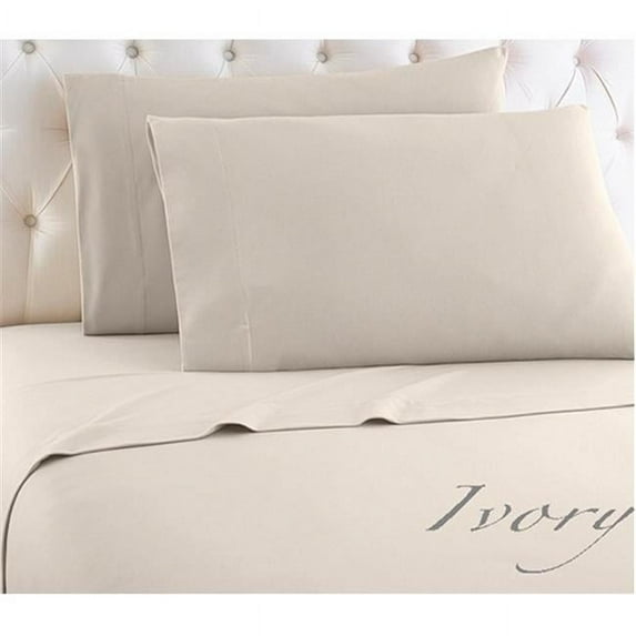 J&V Textiles Milano Twin Ivory, Style Sheet Set