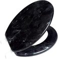 thumbnail image 1 of J&V Textiles Round Toilet Seat With Easy Clean & Change Hinge (Black)*, 1 of 8