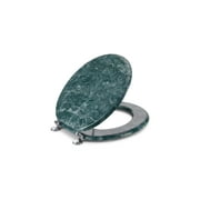 J&V Textiles Round Toilet Seat With Easy Clean & Change Hinge (Jade)