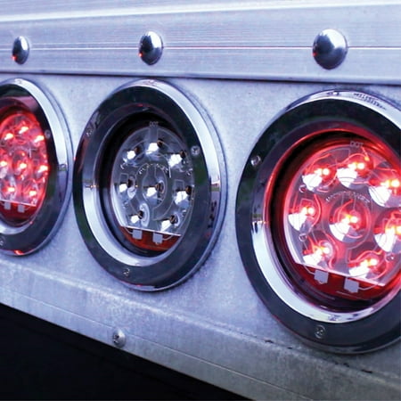 J.W. Speaker 0346264 Model 234 12-24V DOT LED Heated Stop and Tail Light Kit with Harness