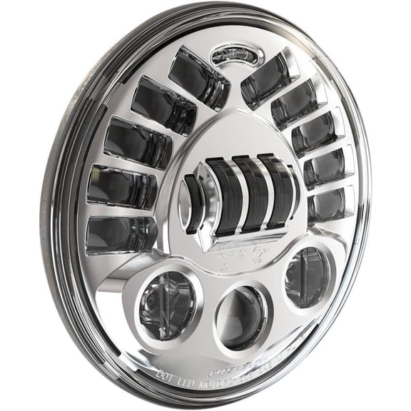 Jw Speaker 0555031 7in. 8790 LED Adaptive 2 Headlight without Mounting Ring - Chrome