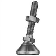 J.W. Winco B831705 Leveling Mount, 0.25-20 x 1.25 in. Thread, 1 in. Base Dia., 1.95 in. - 1000 lbs