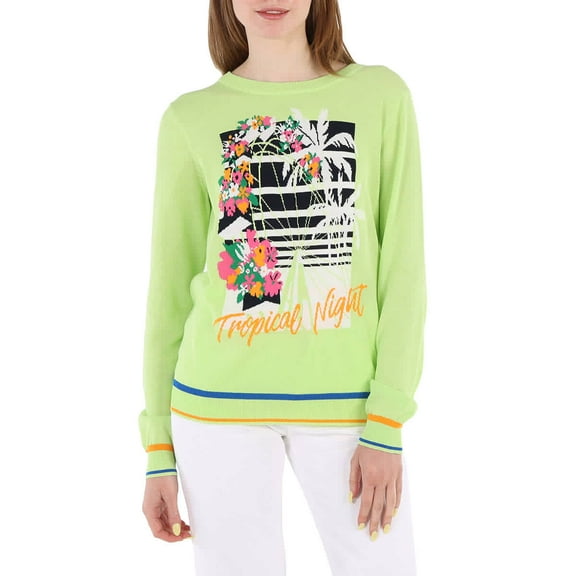 J-WON Tropical Pullover in Green, Size X-Small