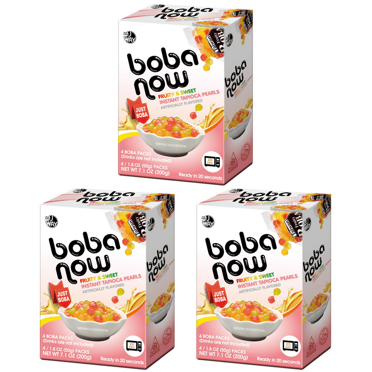 J Way Boba Now, Instant Tapioca Fruity Boba Pearls