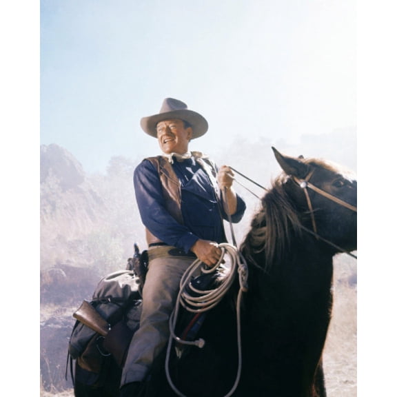 J. Wayne In El Dorado On Horse Classic Image Cowboy 24X36 Classic Hollywood Poster