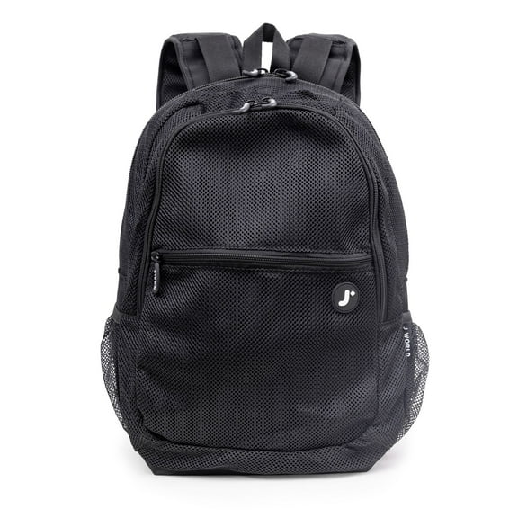J WORLD Mesh Backpack, Black