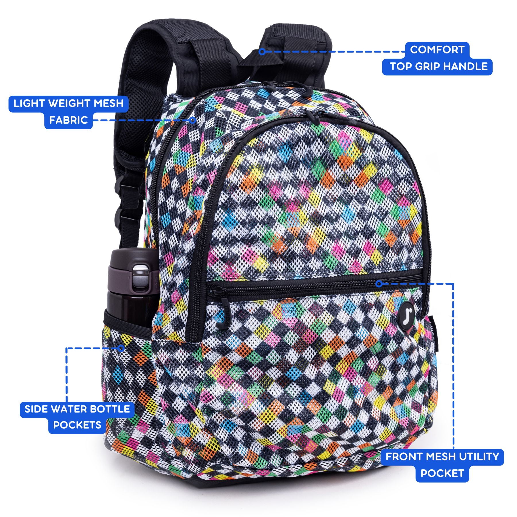 Mesh water bottle pockets on backpacks aren't really for water