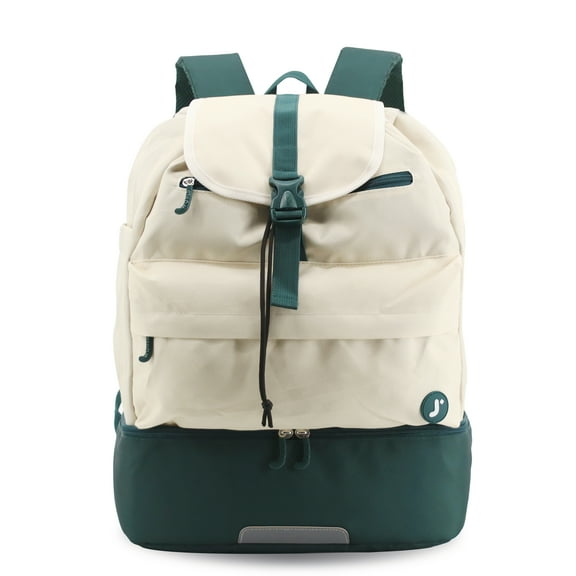 J World ACE Racket Sports Backpack with Racket Protection & Multiple Storage Compartments, Green