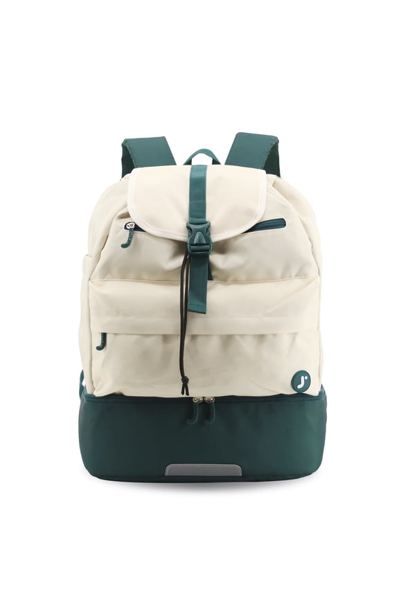 J World ACE Racket Sports Backpack with Racket Protection & Multiple Storage Compartments, Green