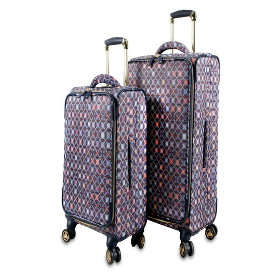 J World Bella Artist Soft Shell Luggage Set, Flower Seeds