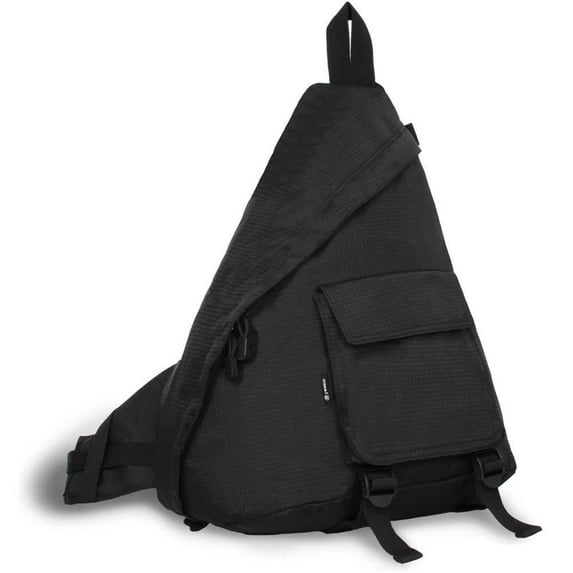 J World Black 'Kitten' 19-inch Sling Backpack Black