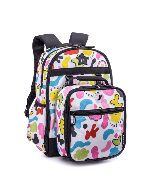 J World Boys And Girls Duet 16" Backpack With Detachable Lunch Box For School, Kiddo
