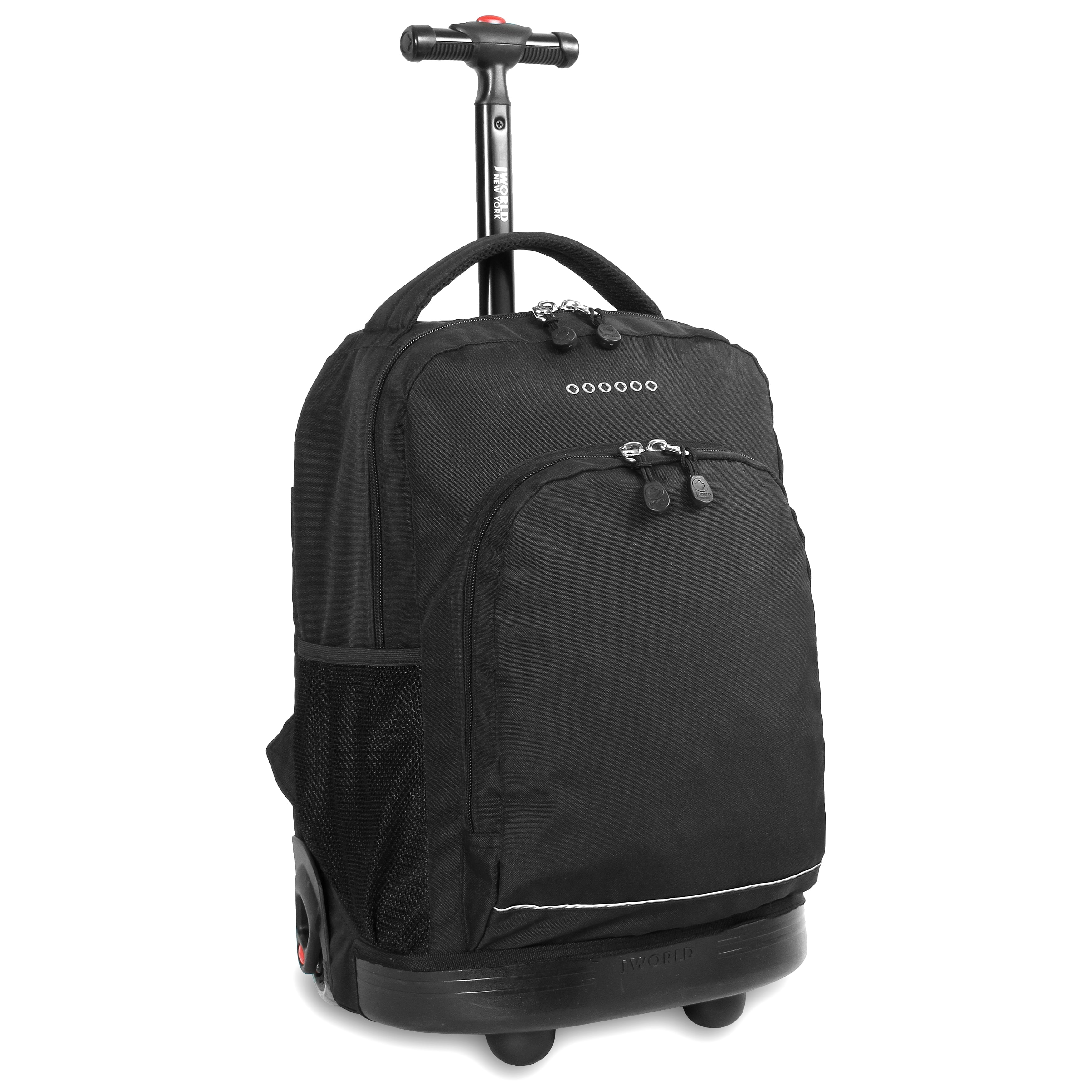 J World Boys And Girls Sunny 17" Kids Rolling Backpack, Black