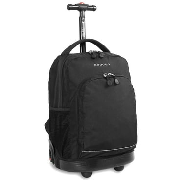 J World Unisex Sunny Rolling Backpack Black