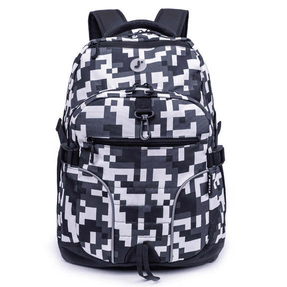 J World Boys Atom 18.5" Multi-Compartment Laptop Backpack For School And Travel, Camo