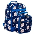 thumbnail image 1 of J World Boys Duet 16" Kids Backpack & Detachable Lunchbox Set, Baseball, 1 of 7