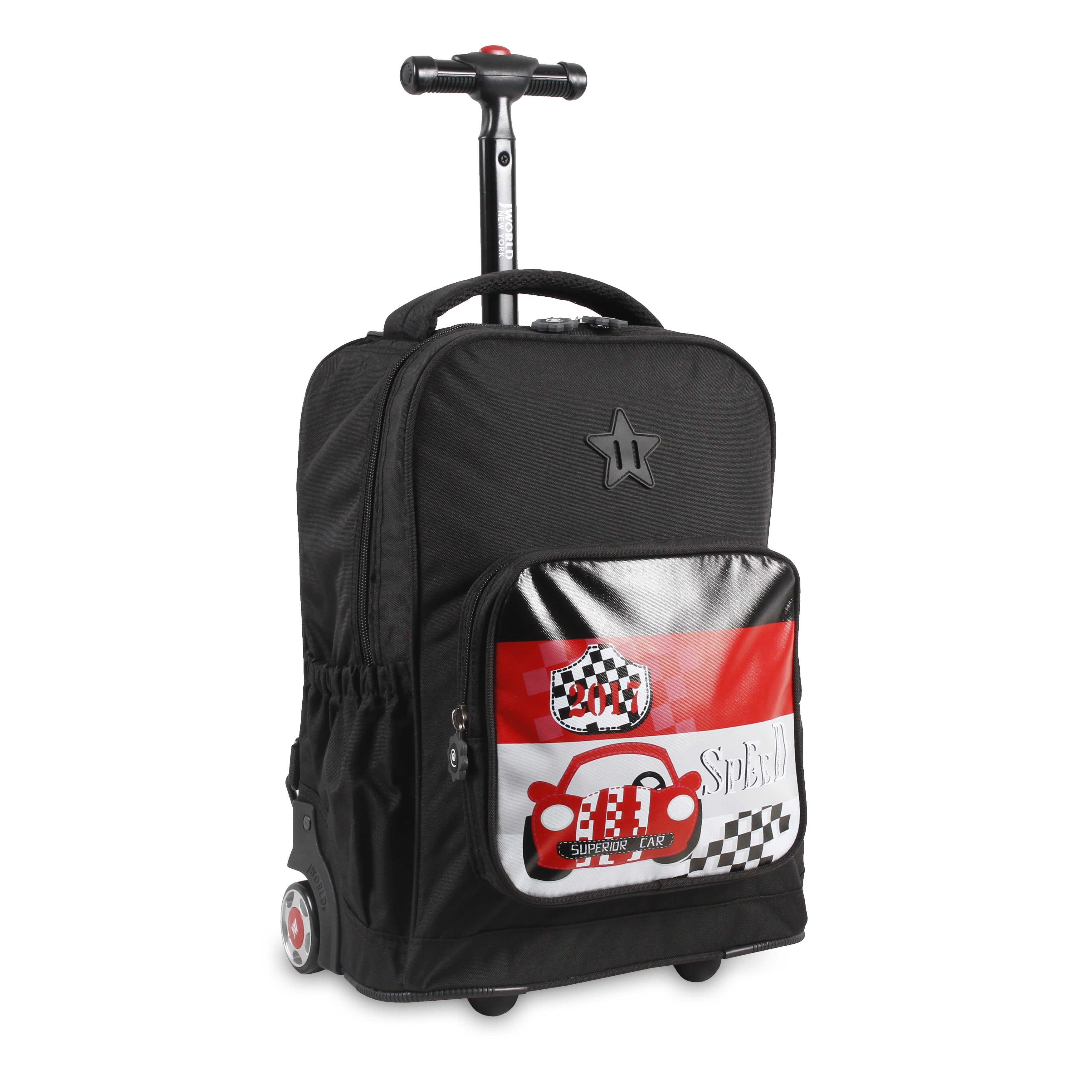 [J World New York] バックパック。 スパークルキッズローリングバックパック。 KRB-15 PATROL パトロール Free Shipping! J World New York Sparkle 15 Kids Rolling Backpack