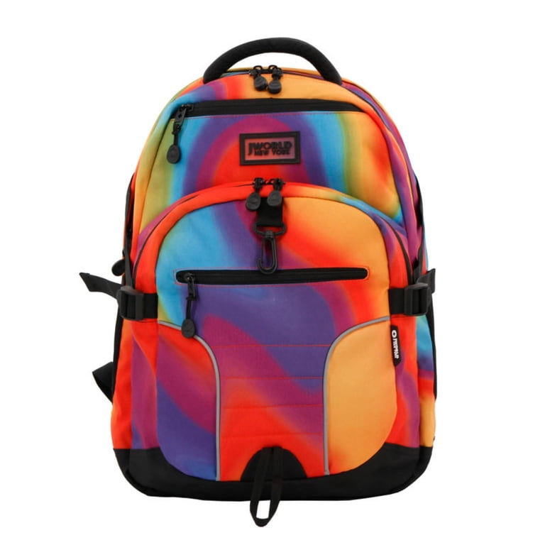 J World Boys and Girls Atom 18.5" Multi-Compartment Laptop Backpack for  School and Travel, Heat
