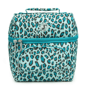 J World Boys and Girls Corey Insulated Kids Lunch Bag for School, Mint Leopard