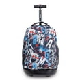 thumbnail interactive-video image 1 of J World Boys And Girls Sunny 17" Kids Rolling Backpack, Graffiti, 1 of 10
