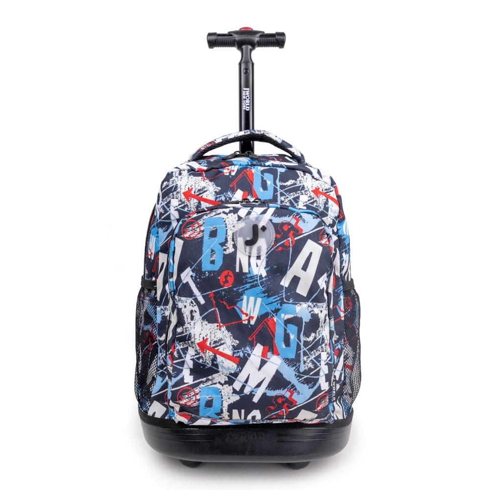 J World New York Sunny 17" Kids Rolling Backpack