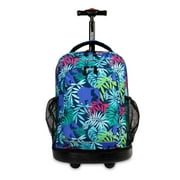 J World Boys and Girls Sunny 17" Kids Rolling Backpack for School and Travel, Savanna