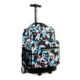 thumbnail image 1 of J World Boys and Girls Sunrise 18" Rolling Backpack for School and Travel, Graffiti, 1 of 6