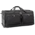 thumbnail image 1 of J World Brighton 33" Rolling Duffle Checked Bag for Travel, Black, 1 of 7