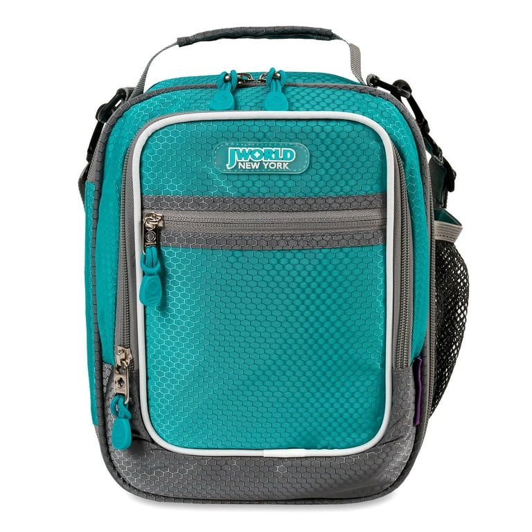 J World Cara Multi compartment Insulated Lunch Bag with Shoulder straps for School and Office Mint Walmart