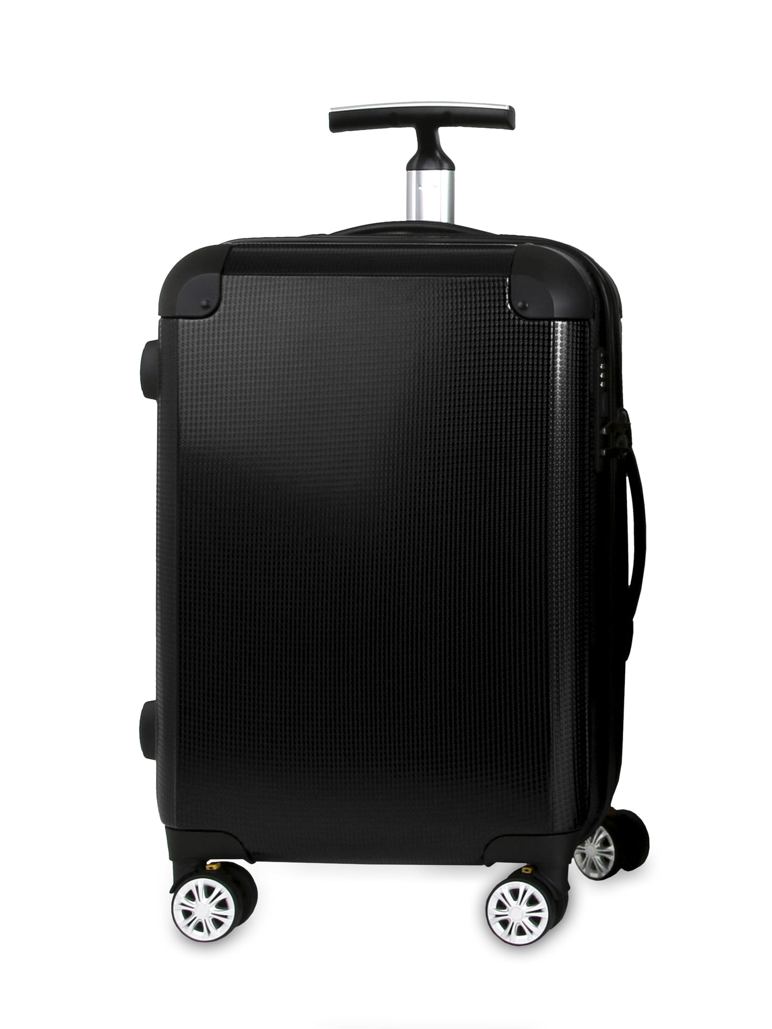 J World Cruz 20" Polycarbonate Spinner Carry-on Luggage, Black