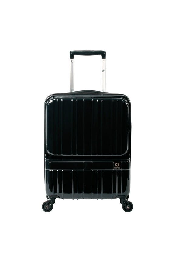 J World Cue Polycarbonate Carry-On with front pocket for Travel