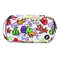 thumbnail image 1 of J World Doodle Pencil Case with Organizational Pockets and Handle Strap, Street Art, 1 of 7