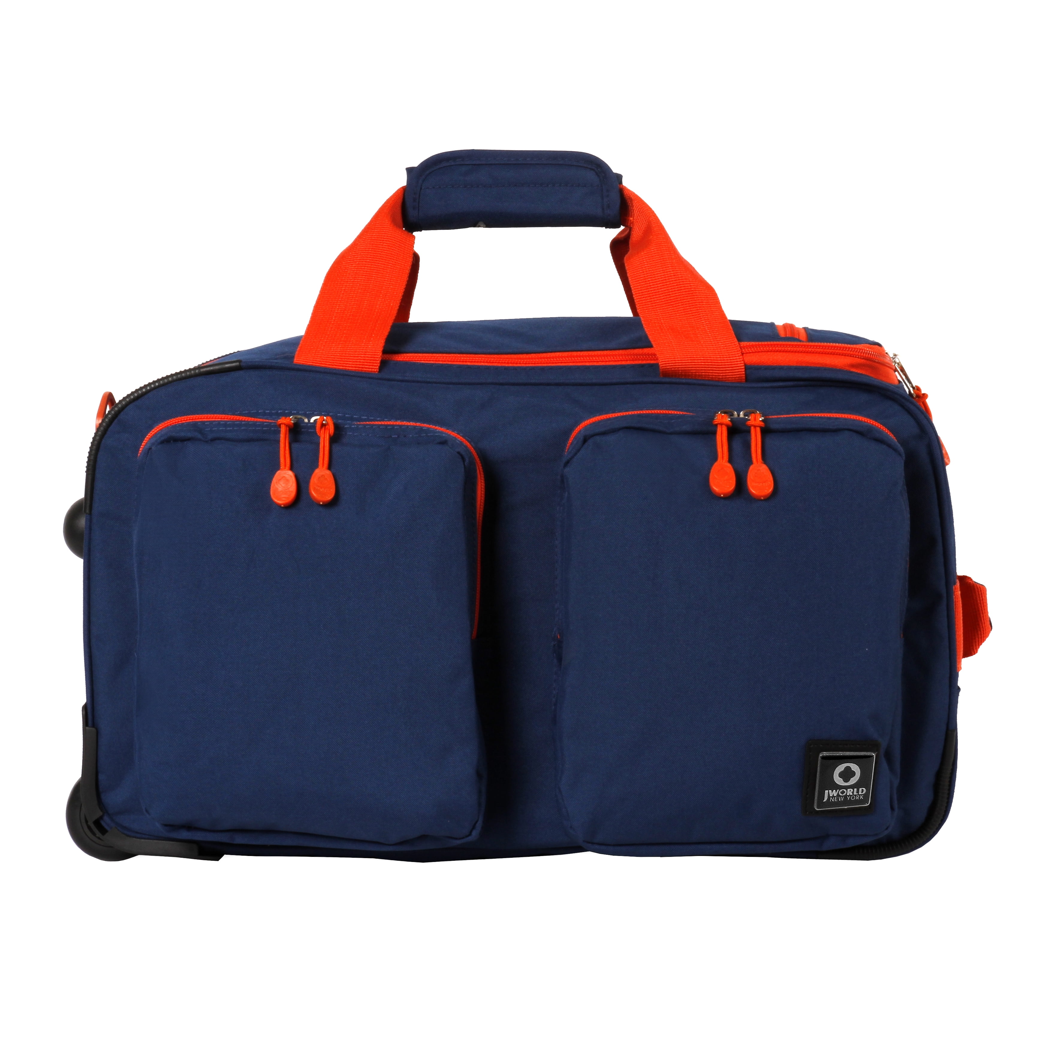 J World Duane Rolling Duffle Bag, Navy