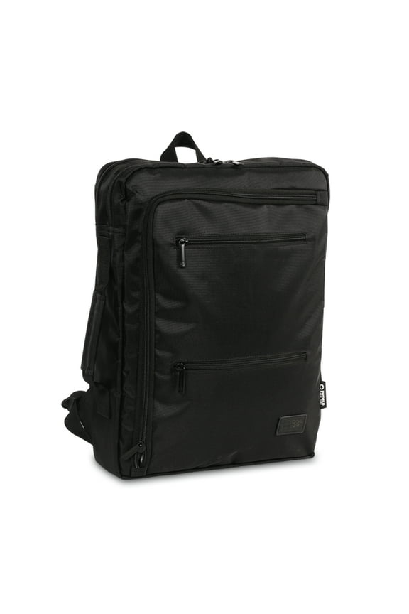 J World Unisex Essential 16" Slim Laptop Backpack For School And Work, Black