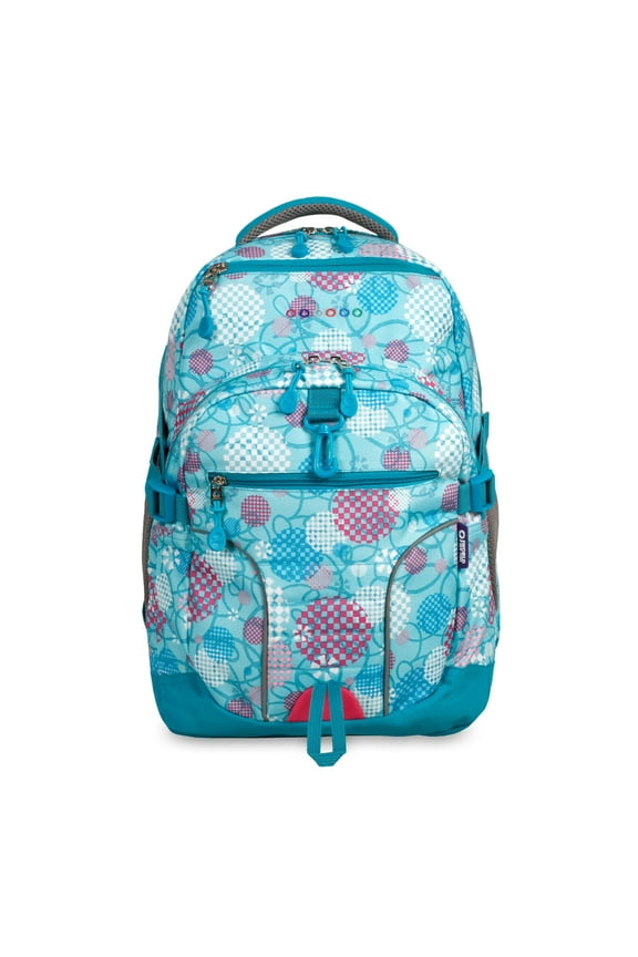 J World Girls Atom 18.5" Multi-Compartment Laptop Backpack For School And Travel, Dandelion