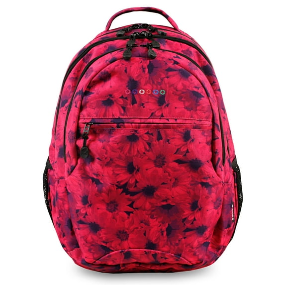 J World Girls Cornelia 18" Multi Compartment Laptop Backpack for School and Travel, Bellis