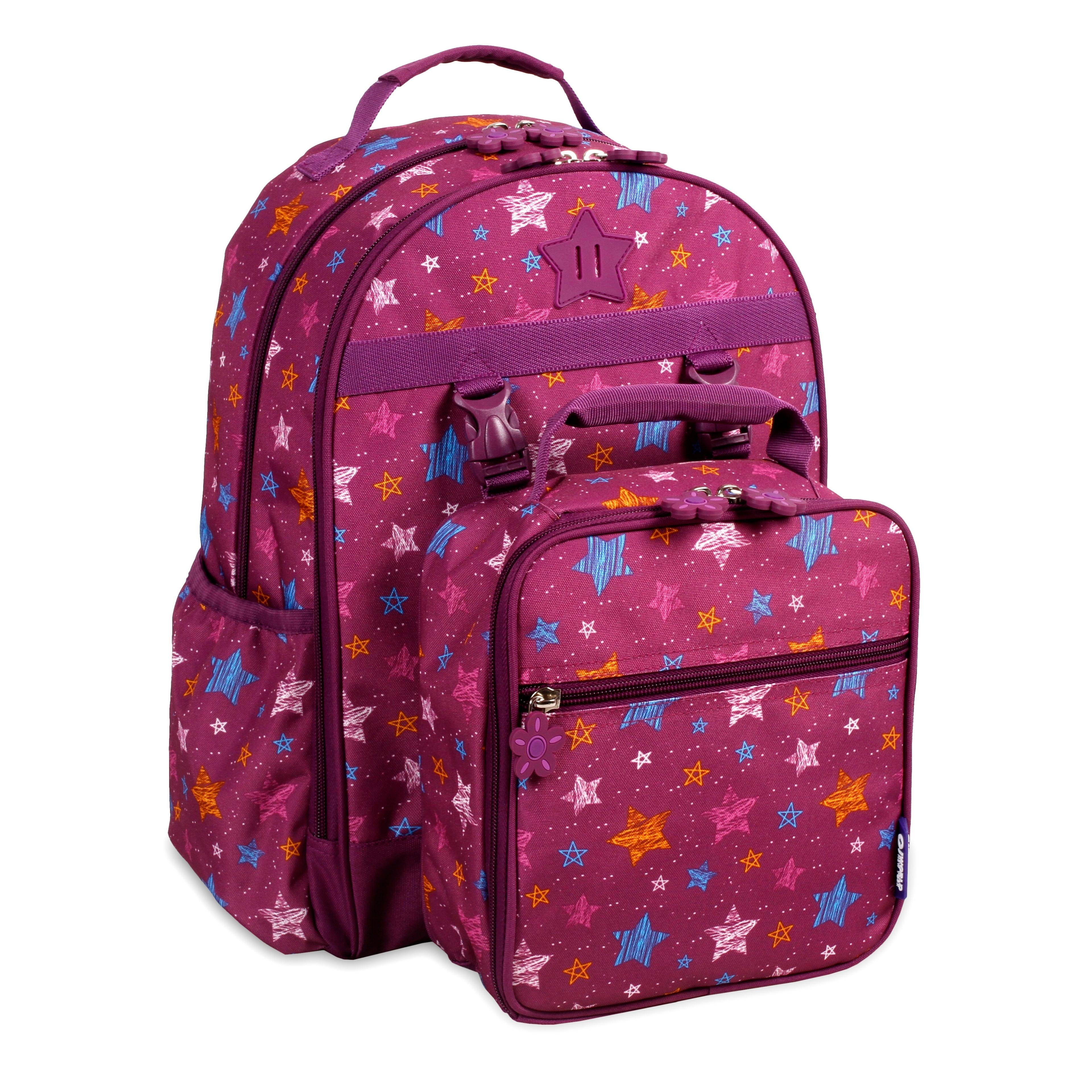J World Girls Duet 16" Backpack With Detachable Lunch Box For School