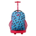 thumbnail image 1 of J World Girls Sunny 17" Kids Rolling Backpack for School and Travel, Strawberry, 1 of 9