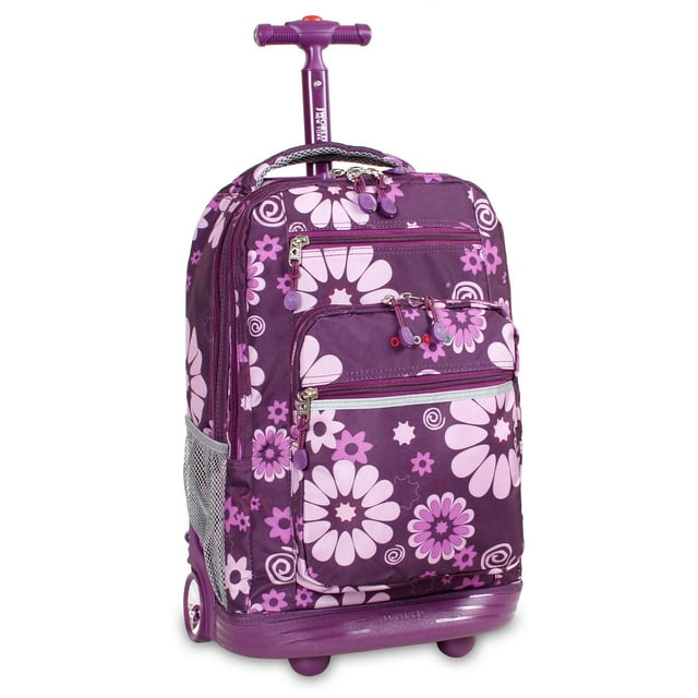 J World Girls and Womens Sundance 20" Rolling Backpack with Laptop
