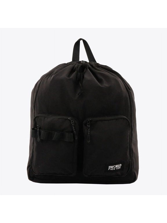 J World Mod Drawstring Backpack, Black
