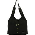 thumbnail image 1 of J World Polyester Utility Tote Bag, 18"H x 13"W x 3"D, Black/Yellow, 1 of 5