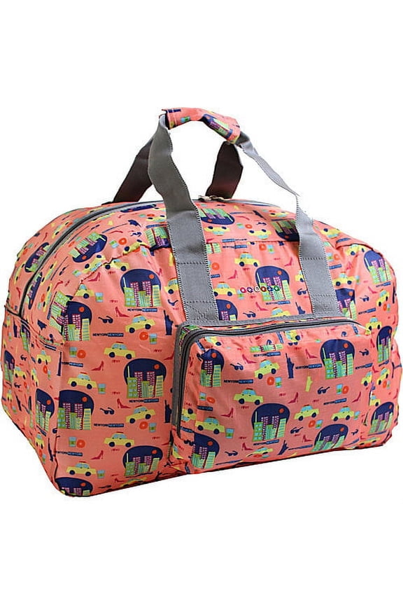 J World Red Buena Foldable 19-inch Carry-on Duffel Bag