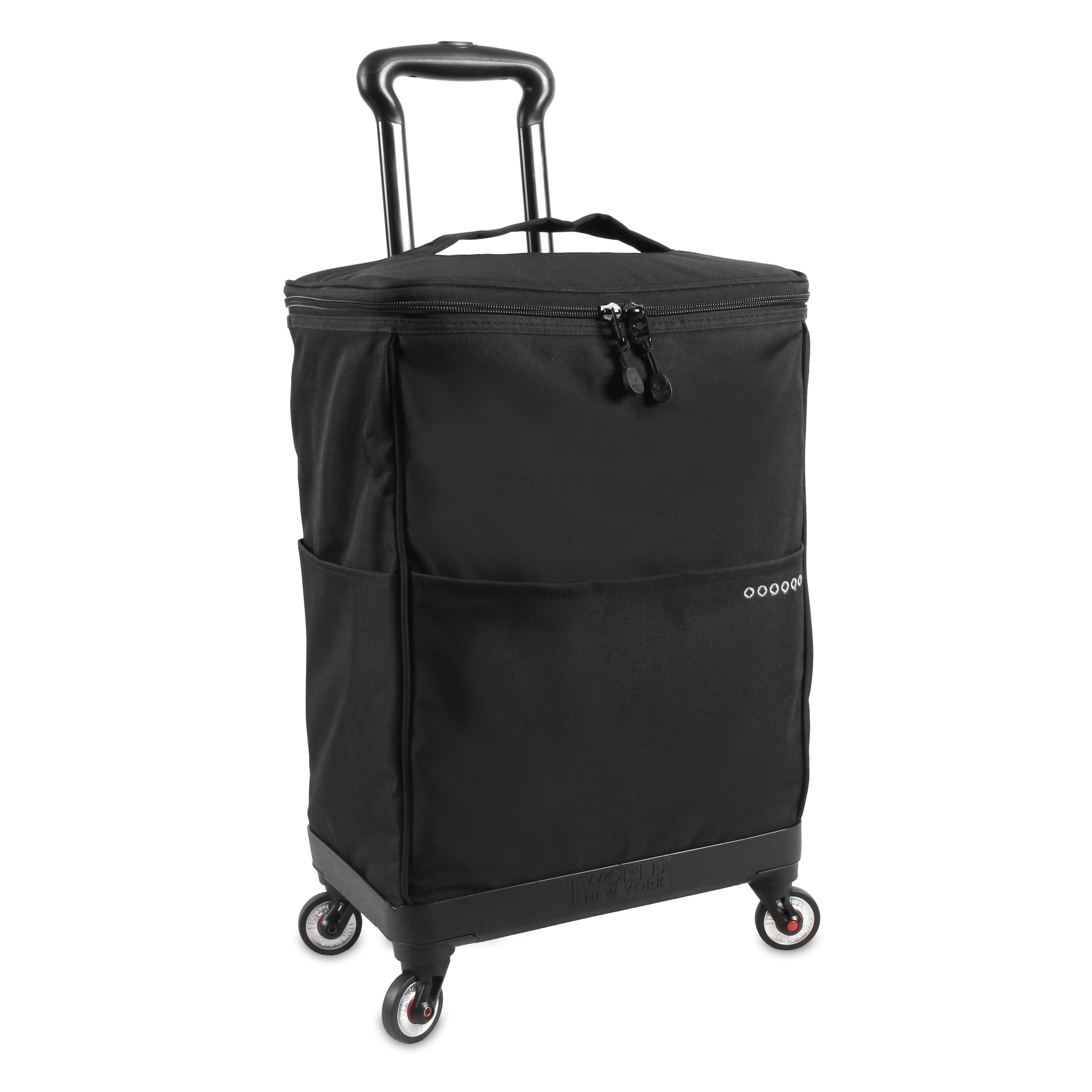 J World Shopper Rolling Tote Bag, Black