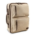 thumbnail image 1 of J World Men'S Station 19" Two Way Convertible Messenger, Laptop Backpack, Sand, 1 of 7