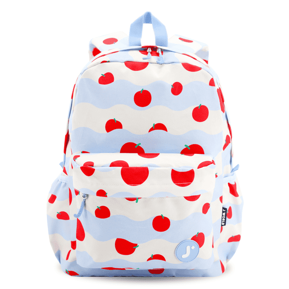 J World Unisex Oz 17" Daily Backpack For School And Travel, Floating Apple