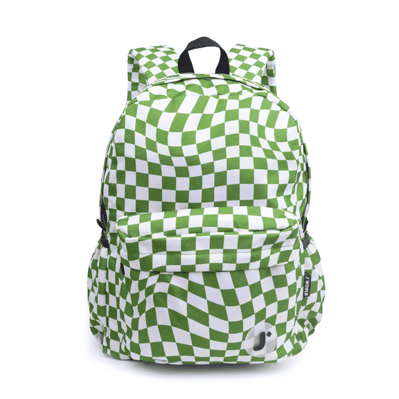 J World Unisex Oz 17" Daily Backpack For School And Travel, Matcha Checkers