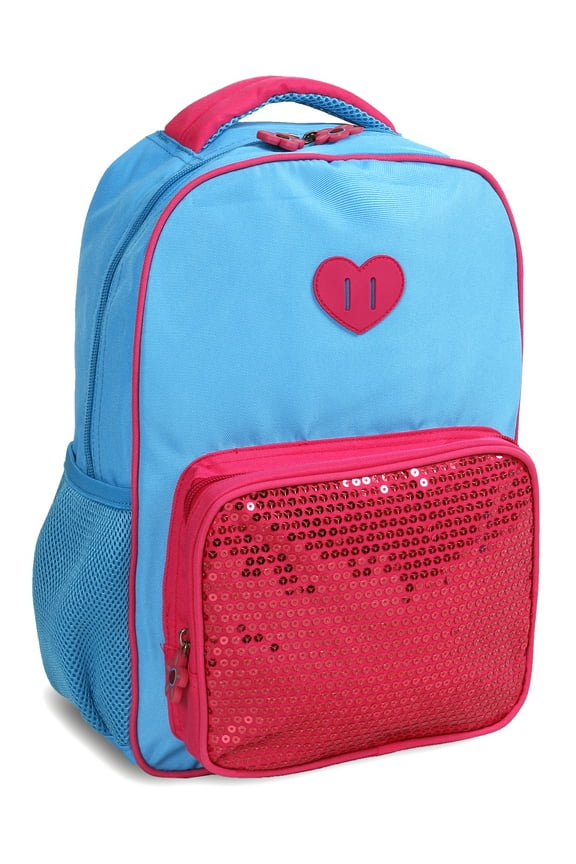 J World Unisex Sprinkle 14" Kids Backpack for School, Sky Blue