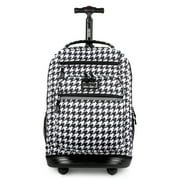J World Unisex Sundance 20" Rolling Backpack With Laptop Sleeve For School And Travel, Houndstooth