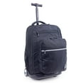 thumbnail image 1 of J World Unisex Sundance 20" Rolling Backpack with Laptop Sleeve for School and Travel, Black, 1 of 7