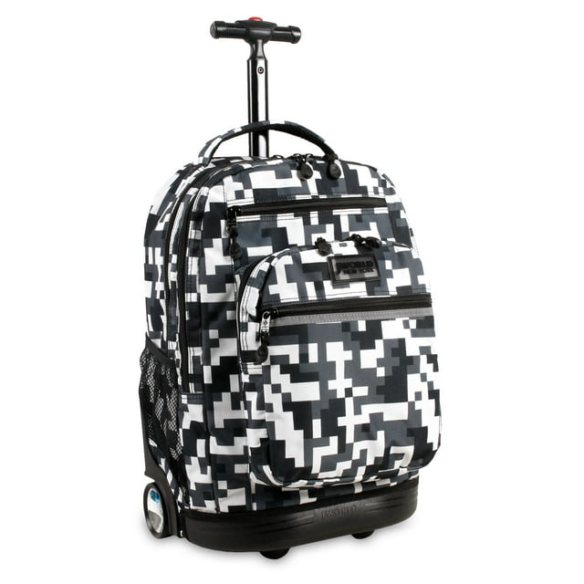 J World Unisex Sundance 20" Rolling Backpack with Laptop Sleeve for School and Travel, Camo